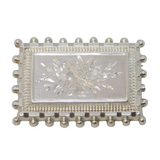 Victorian Aesthetic Movement Sterling Silver Floral Brooch Antique c1880