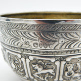 Victorian Sterling Silver Zodiac Signs Bowl Antique 1886 London