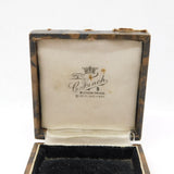 Edwardian Tooled Leather Jewellery Box 'C. Finch, Windsor' Antique c1910
