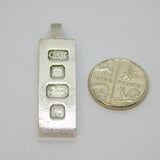 Sterling Silver Bullion Bar Ingot Pendant Vintage 1977 London