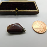Sterling Silver and Agate Charm Pendant Vintage c1970