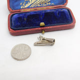 Sterling Silver Concert Harp Charm Pendant Vintage c1970