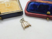 Sterling Silver Little Bolero Jacket Charm Pendant Vintage c1970