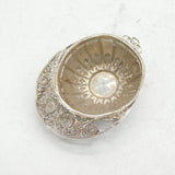 George III Sterling Silver Jockey Cap Tea Caddy Spoon Antique 1798 Birmingham