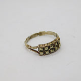 Sterling Silver Two Tier Marcasite Art Deco Dress Ring Antique c1930 Size N 1/2