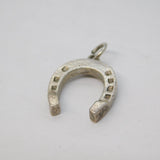 Sterling Silver Lucky Horseshoe Charm Pendant Vintage c1970