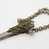 19th Century Silver Plated Chatelaine Scissors Holder Antique c1880s