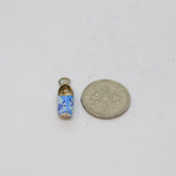 Sterling Silver Blue Enamel Dutch Windmill Design Clog Charm Vintage c1970