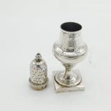 George III Sterling Silver Pedestal Muffineer Sugar Caster Antique 1799 London