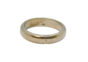 Sterling Silver 4mm Rounded Edge Wedding Band Ring Vintage c1970 Size P