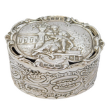 Edwardian Sterling Silver Regency Pattern Potpourri Box Antique 1902 London