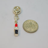 Sterling Silver THOMAS SABO Enamel Lipstick Charm Bead Vintage c2000