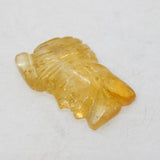 Early 20th Century Carved Citrine Man with Turban Cameo Plaque Antique