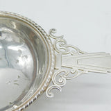 Art Deco Sterling Silver Floral Tea Strainer Antique 1936 Birmingham