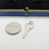 Sterling Silver Key for Yale Charm Pendant Vintage c1970
