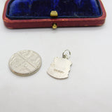 Sterling Silver and Enamel Blackpool Travel Shield Charm Pendant Vintage c1970