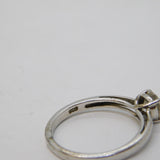 Sterling Silver Spinel Set Solitaire Dress Ring Vintage c1970 Size Q UK