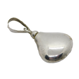 Sterling Silver Drop Form Scent Bottle & Tamper Pendant Vintage c1970s