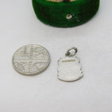Sterling Silver Inverness Enamel Charm Pendant Vintage c1970