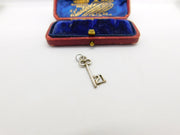 Sterling Silver Commemorative 21st Birthday Key Charm Pendant Vintage c1970