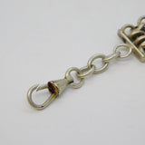 19th Century Silver Plated Chainmail Style Watch Chain Clip Antique c1880s