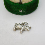 Sterling Silver Cow Charm Pendant Vintage c1970