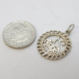 Sterling Silver 21st Birthday Charm Pendant Vintage c1970s