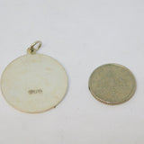 Sterling Silver St Christopher Travel Charm Pendant Vintage c1970