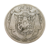 King William IV .925 Silver Half Crown Coin Antique 1834 Fair Condition