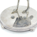 Victorian Silver Plated Ostrich Egg Dining Stand Antique c1880 Daniel & Arter AF