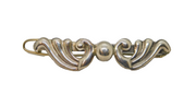 Sterling Silver Mexican Angel Wings Form Hair Barrette Slide Clip Vintage c1980
