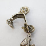 Sterling Silver Vespa Motorbike Charm Pendant Vintage c1970