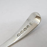 George IV Sterling Silver Engraved Mustard Ladle Spoon Antique 1824 London