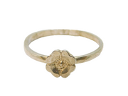 Sterling Silver Daisy Flower Band Dress Ring Vintage c1970 Size N