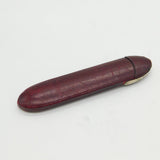 Victorian Rolled Gold Pair of Wig Spectacles in Red Leather Case Antique c1850s