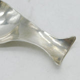 Arts & Crafts Sterling Silver Planished Tea Caddy Spoon Vintage 1997 London