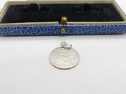 Sterling Silver Queen Victoria Groat Fourpence Charm Pendant Antique 1842