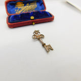 Sterling Silver Commemorative 21st Birthday Key Charm Pendant Vintage c1970