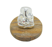 Boxed .999 Pure Silver Ganesh Figure on Marble Base Vintage