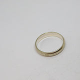 Sterling Silver Plain Band Wedding Ring Vintage c1970 Size Q 1/2