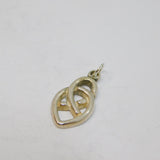 Sterling Silver Celtic Style Charm Pendant Vintage c1970