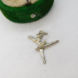 Sterling Silver Dancing Ballerina Charm Pendant Vintage c1970