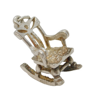 Sterling Silver Rocking Chair Charm Pendant Vintage c1970