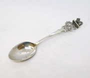 Sterling Silver Novelty Cast Dog Terminal Teaspoon Antique 1913 Birmingham