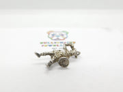 Sterling Silver Viking Nordic Warrior Charm Vintage c1970