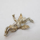 Sterling Silver Cherub Charm Pendant Vintage c1970s