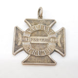 Edwardian Sterling Silver 'Valiant for the Truth' Pilgrim's Progress Fob Medal