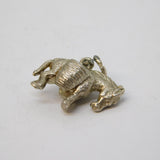 Sterling Silver Donkey with Baskets Charm Pendant Vintage c1970