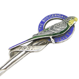 Sterling Silver Enamel 'Budgerigar Society' Teaspoon Antique 1937 Birmingham