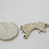Sterling Silver Cymru Welsh Souvenir Charm Pendant Vintage c1970